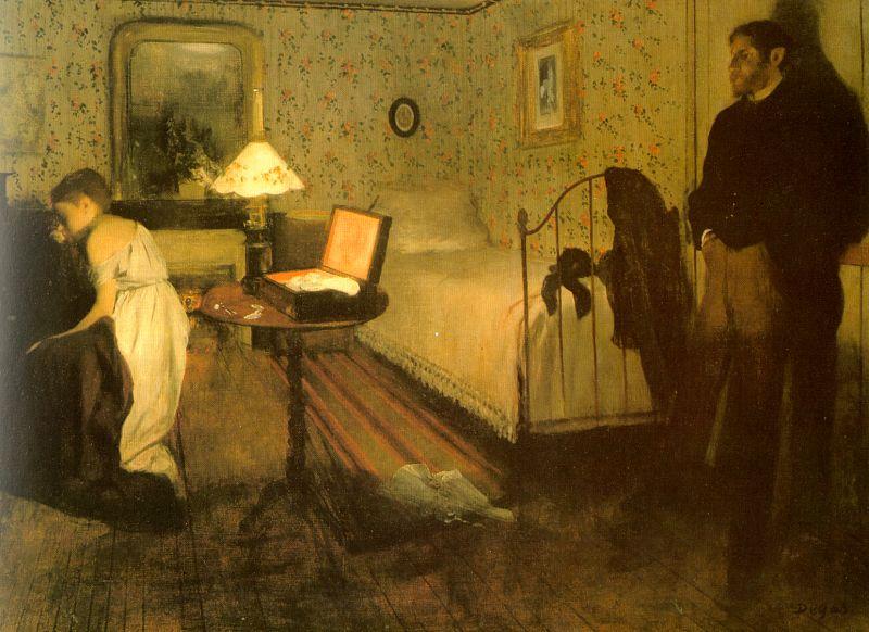 Edgar Degas The Rape Norge oil painting art